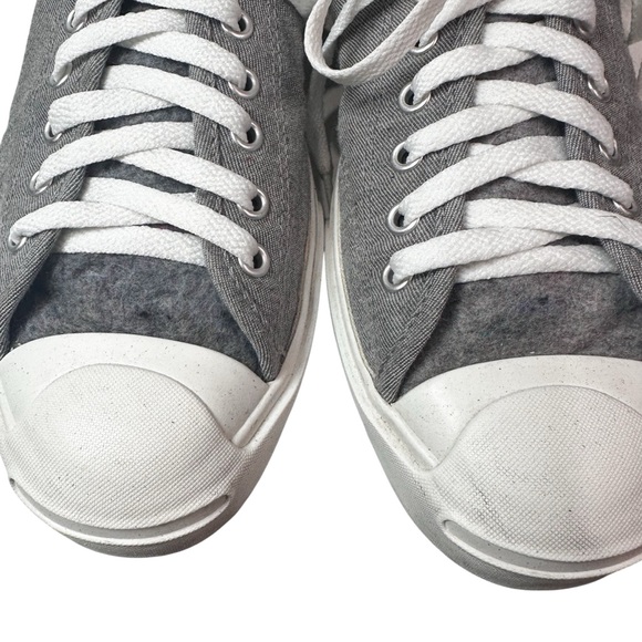 Gray Converse Jack Purcell sneakers — Carefully Chosen ❤️ Size W 11/M 9.5 - Picture 8 of 10